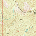 United States Geological Survey Tincup Peak, OR (1998, 24000-Scale) digital map