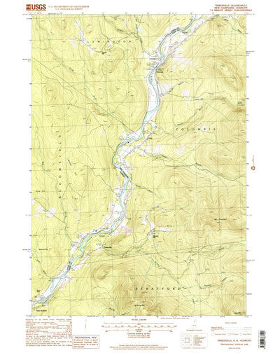 United States Geological Survey Tinkerville, NH-VT (1988, 24000-Scale) digital map