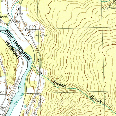 United States Geological Survey Tinkerville, NH-VT (1988, 24000-Scale) digital map