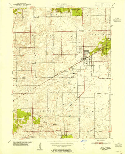 United States Geological Survey Tinley Park, IL (1953, 24000-Scale) digital map