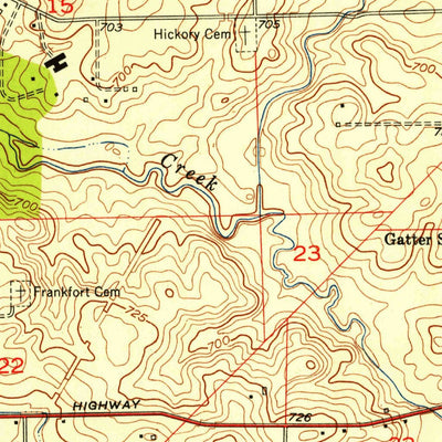 United States Geological Survey Tinley Park, IL (1953, 24000-Scale) digital map