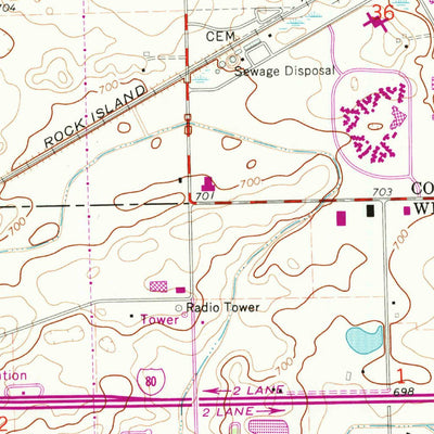 United States Geological Survey Tinley Park, IL (1963, 24000-Scale) digital map