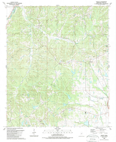 United States Geological Survey Tinsley, MS (1988, 24000-Scale) digital map