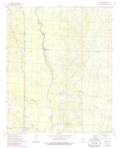 United States Geological Survey Tinsman, AR (1973, 24000-Scale) digital map