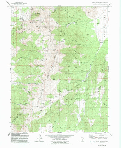 United States Geological Survey Tintic Mountain, UT (1992, 24000-Scale) digital map