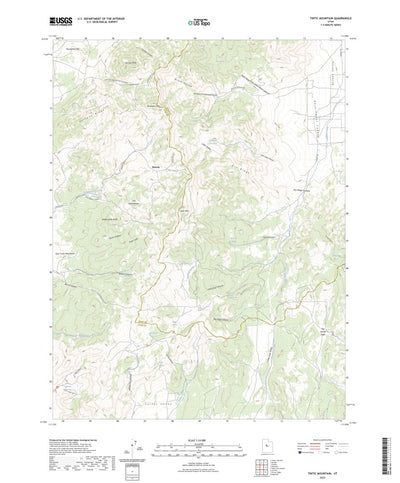 United States Geological Survey Tintic Mountain, UT (2023, 24000-Scale) digital map