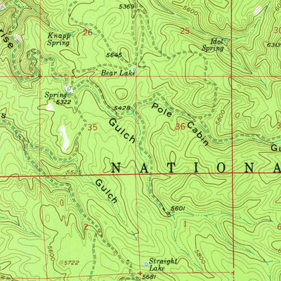 United States Geological Survey Tinton, WY-SD (1958, 62500-Scale) digital map