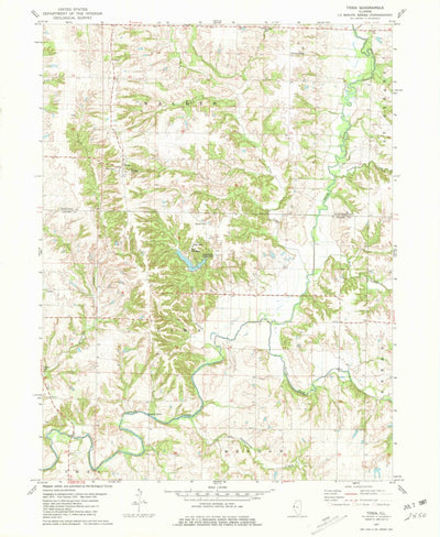 United States Geological Survey Tioga, IL (1981, 24000-Scale) digital map