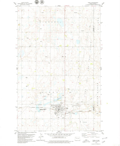 United States Geological Survey Tioga, ND (1979, 24000-Scale) digital map