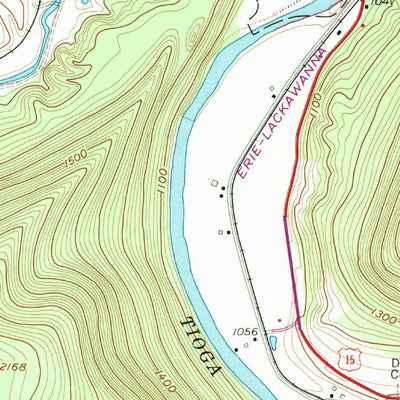 United States Geological Survey Tioga, PA-NY (1969, 24000-Scale) digital map