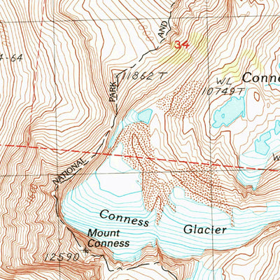 United States Geological Survey Tioga Pass, CA (1990, 24000-Scale) digital map
