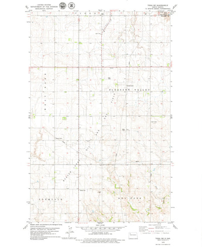 United States Geological Survey Tioga SW, ND (1979, 24000-Scale) digital map