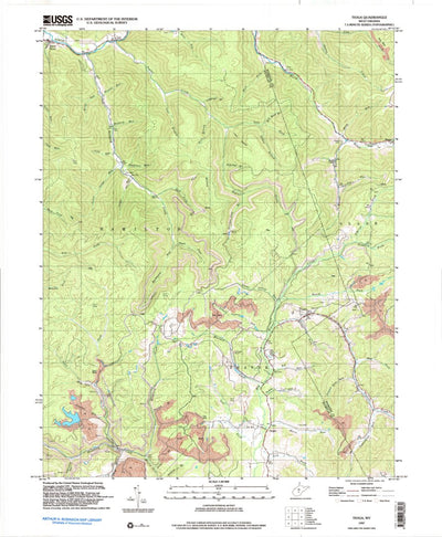 United States Geological Survey Tioga, WV (1997, 24000-Scale) digital map