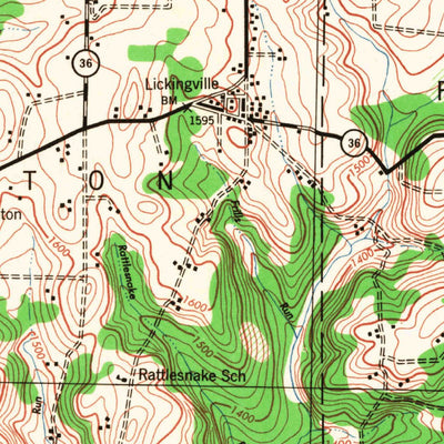 United States Geological Survey Tionesta, PA (1946, 62500-Scale) digital map