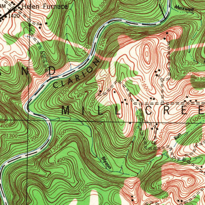 United States Geological Survey Tionesta, PA (1946, 62500-Scale) digital map