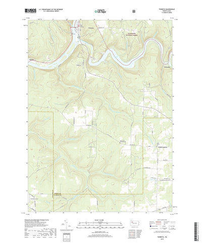 United States Geological Survey Tionesta, PA (2019, 24000-Scale) digital map