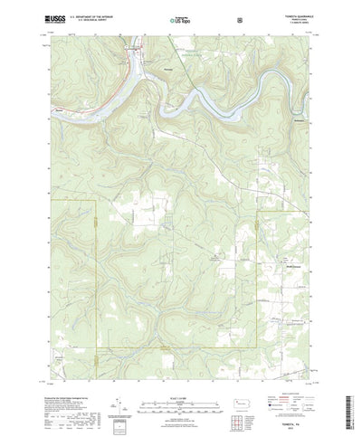 United States Geological Survey Tionesta, PA (2023, 24000-Scale) digital map