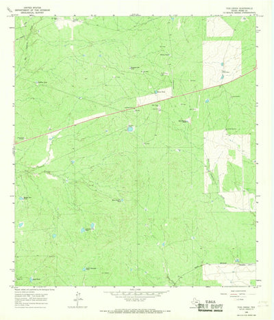 United States Geological Survey Tios Creek, TX (1965, 24000-Scale) digital map
