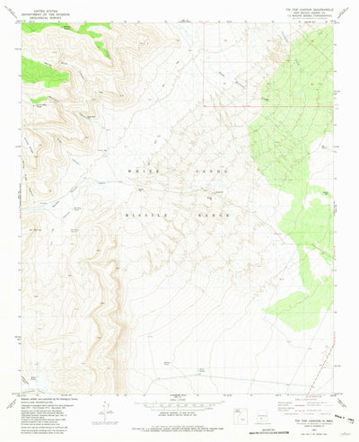United States Geological Survey Tip Top Canyon, NM (1981, 24000-Scale) digital map