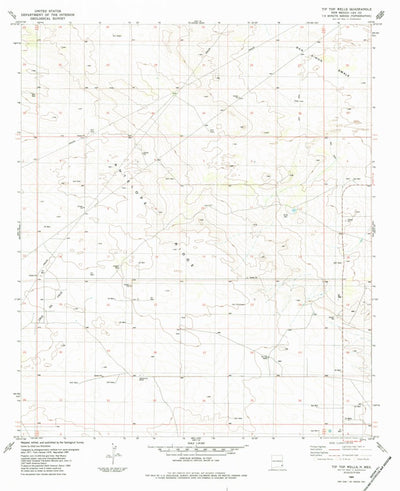 United States Geological Survey Tip Top Wells, NM (1984, 24000-Scale) digital map