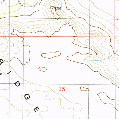 United States Geological Survey Tip Top Wells, NM (1984, 24000-Scale) digital map
