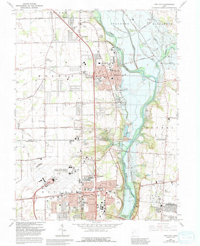 United States Geological Survey Tipp City, OH (1965, 24000-Scale) digital map