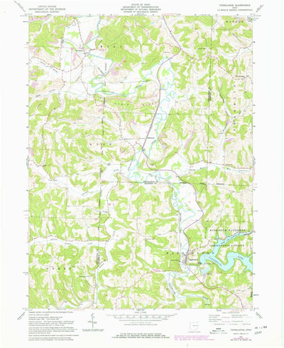 United States Geological Survey Tippecanoe, OH (1961, 24000-Scale) digital map