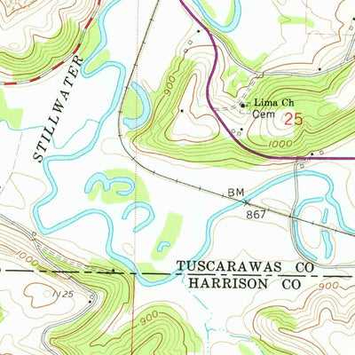 United States Geological Survey Tippecanoe, OH (1961, 24000-Scale) digital map