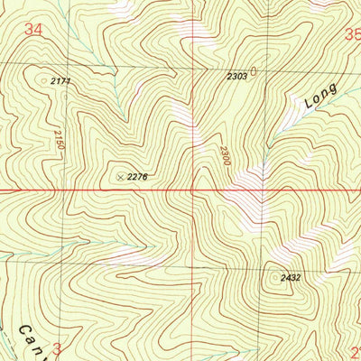 United States Geological Survey Tippett Canyon, NV (1981, 24000-Scale) digital map