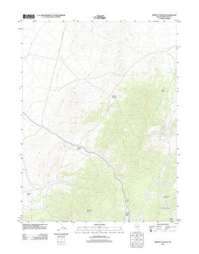 United States Geological Survey Tippett Canyon, NV (2012, 24000-Scale) digital map