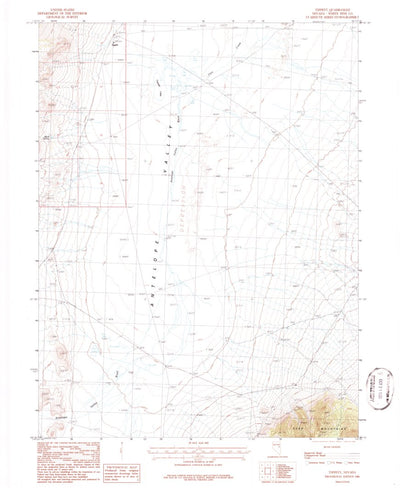 United States Geological Survey Tippett, NV (1986, 24000-Scale) digital map