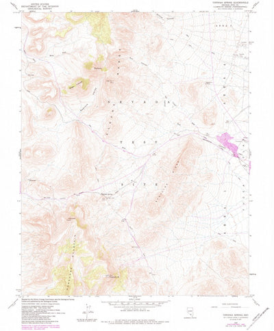 United States Geological Survey Tippipah Spring, NV (1960, 24000-Scale) digital map