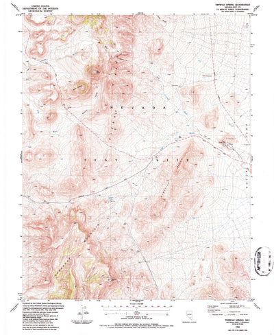 United States Geological Survey Tippipah Spring, NV (1986, 24000-Scale) digital map