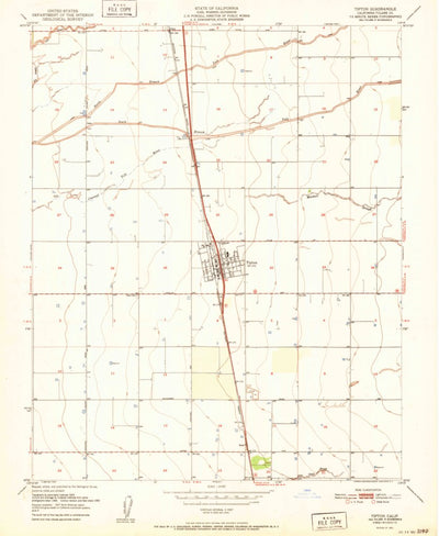 United States Geological Survey Tipton, CA (1951, 24000-Scale) digital map