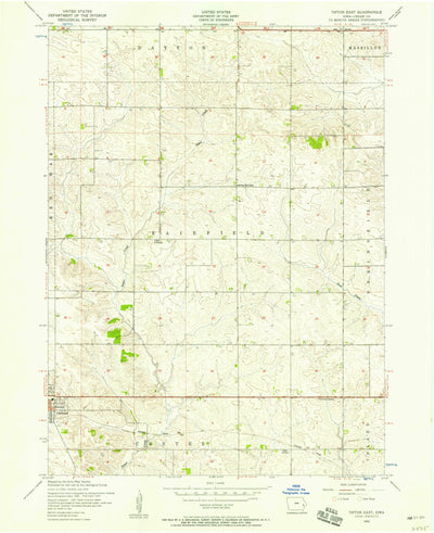 United States Geological Survey Tipton East, IA (1953, 24000-Scale) digital map