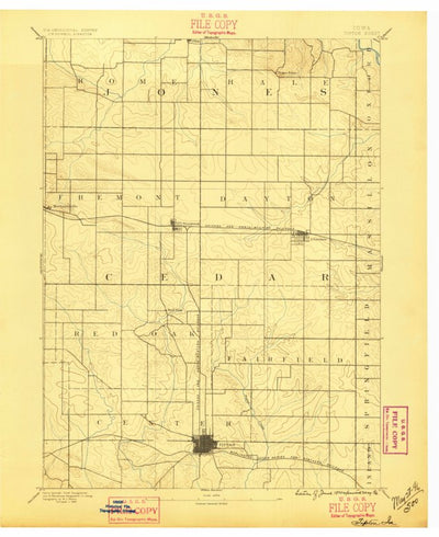 United States Geological Survey Tipton, IA (1889, 62500-Scale) digital map