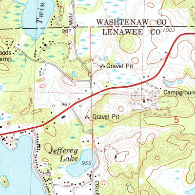 United States Geological Survey Tipton, MI (1980, 24000-Scale) digital map