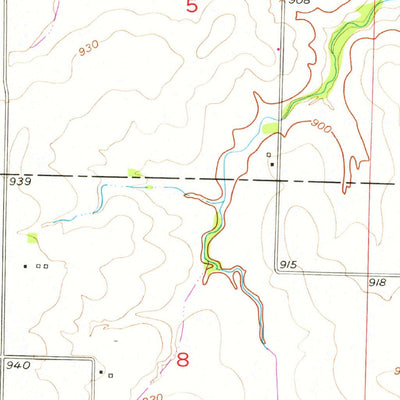 United States Geological Survey Tipton, MO (1952, 24000-Scale) digital map