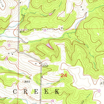 United States Geological Survey Tipton, MO (1952, 24000-Scale) digital map