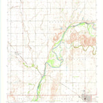 United States Geological Survey Tipton, OK (1964, 24000-Scale) digital map