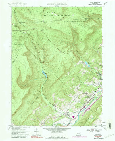 United States Geological Survey Tipton, PA (1963, 24000-Scale) digital map