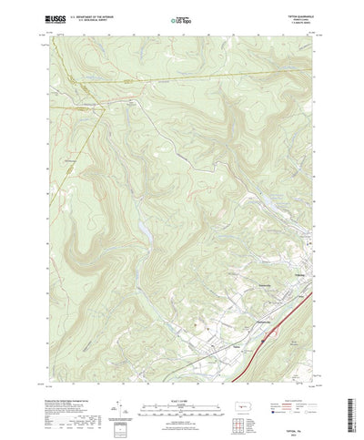 United States Geological Survey Tipton, PA (2023, 24000-Scale) digital map