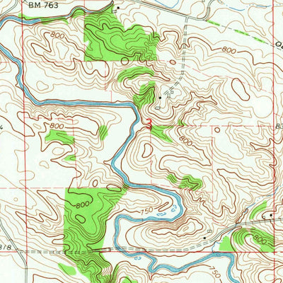 United States Geological Survey Tipton West, IA (1965, 24000-Scale) digital map
