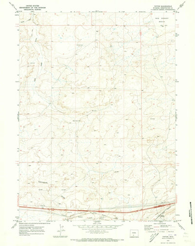 United States Geological Survey Tipton, WY (1970, 24000-Scale) digital map