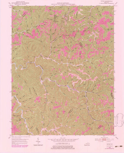 United States Geological Survey Tiptop, KY (1951, 24000-Scale) digital map
