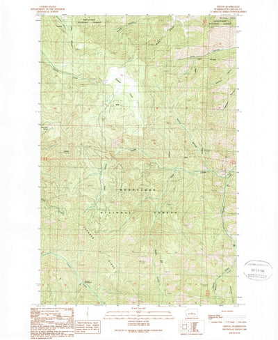 United States Geological Survey Tiptop, WA (1989, 24000-Scale) digital map