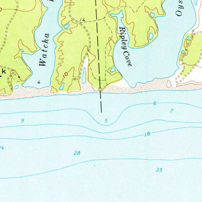 United States Geological Survey Tisbury Great Pond, MA (1972, 24000-Scale) digital map