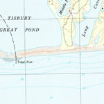 United States Geological Survey Tisbury Great Pond, MA (1972, 25000-Scale) digital map
