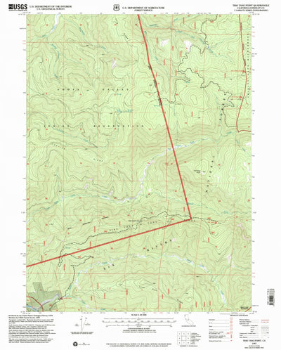 United States Geological Survey Tish Tang Point, CA (1997, 24000-Scale) digital map
