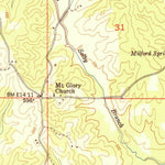United States Geological Survey Tishomingo, MS-AL (1951, 24000-Scale) digital map